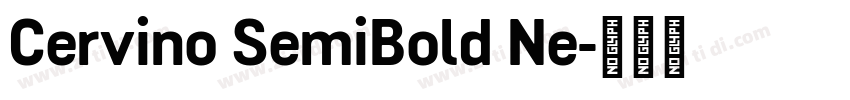 Cervino SemiBold Ne字体转换